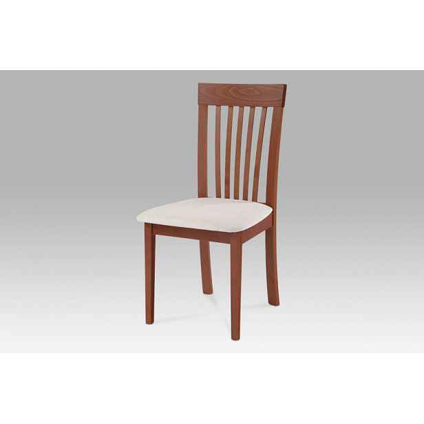 Jídelní židle masivní dřevo / látka Autronic Třešeň