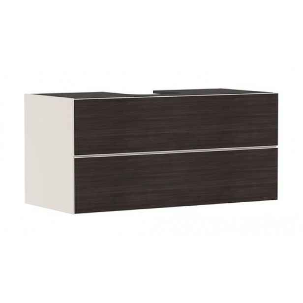 Skříňka pod umyvadlo pod desku Hansgrohe Xevolos E 118x55,5x55 cm písková matná béžová mat 54194730