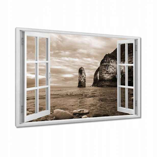 Obrazy 90x60 Fotografie Sepia Klif