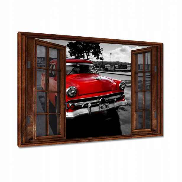 Obrazy 120x80 Kubánské červené auto