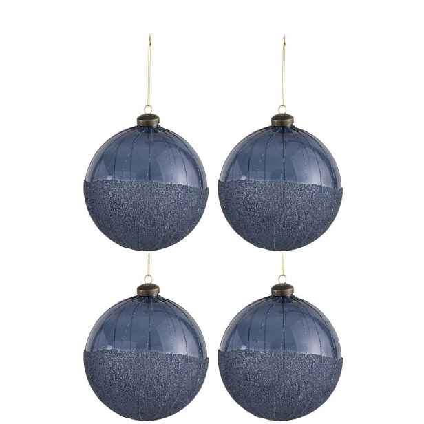 D4 KERSTB PARELS GLAS BLW L J-Line by Jolipa