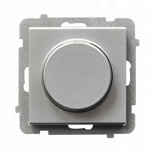 Ospel Sonáta stříbrná Led stmívač LP-8RL2/m/38