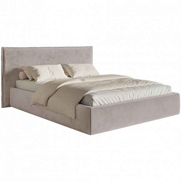 Selsey ČALOUNĚNÁ POSTEL Softie taupe velur 140x200