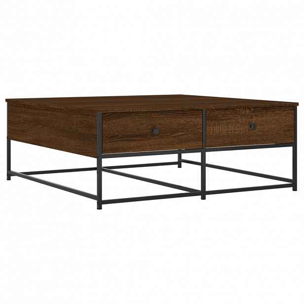 vidaXL Konferenční stolek hnědý dub 100 x 99 x 40 cm kompozitní dřevo
