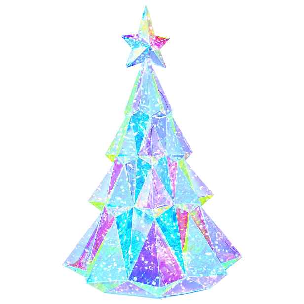 vidaXL Prismatický duhový LED vánoční stromeček Vícebarevný
