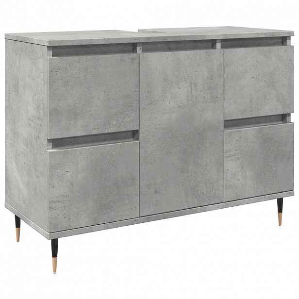 vidaXL Koupelnová skříňka betonově šedá 80x33x60 cm kompozitní dřevo