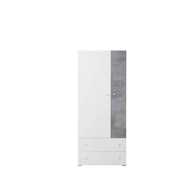 MASSENO ŠATNÍ SKŘÍŇ S OTOČNÝMI DVEŘMI GALIA, 80/190/50 cm 2dveřová, bílá