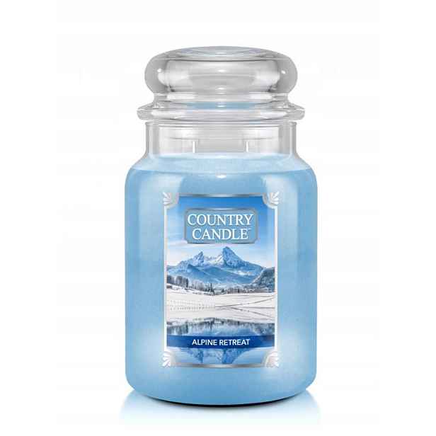 Tradiční sójová svíčka Alpine Retreat Country Candle 1 ks