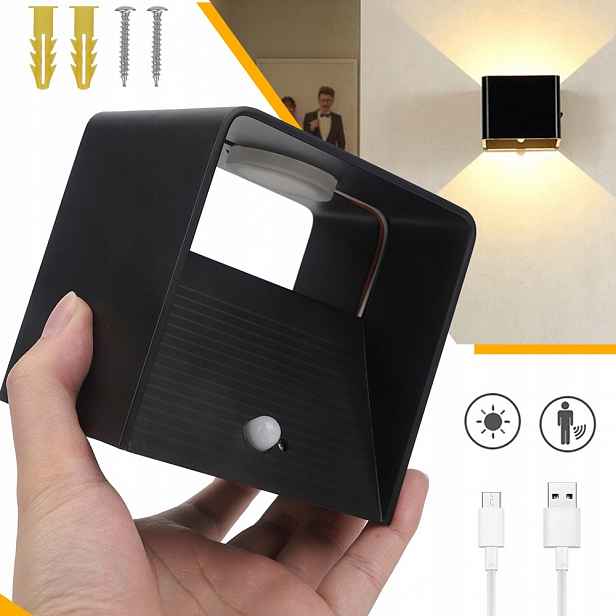 Venkovní Vnitřní/venkovní Led Nástěnné Svítidlo s Pohybovým Senzorem 3000mah