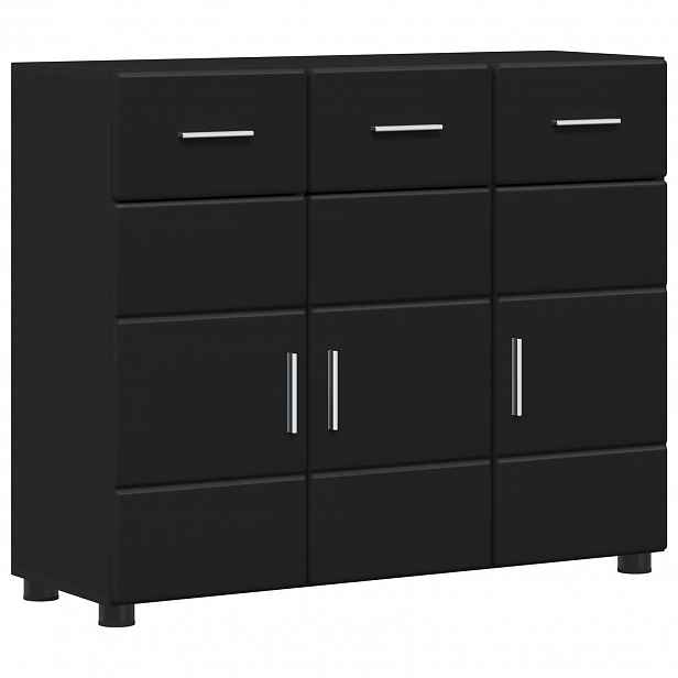 vidaXL Servírovací skříň FLORIN 88,5 x 30,5 x 73 cm Černá