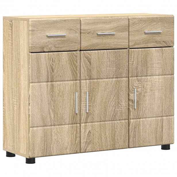 vidaXL Servírovací skříň FLORIN 88,5 x 30,5 x 73 cm Sonoma dub