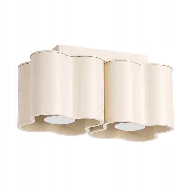 Sollux Lighting Ovio stropní spot dvojitý béžový obláček 2xGU10 10W