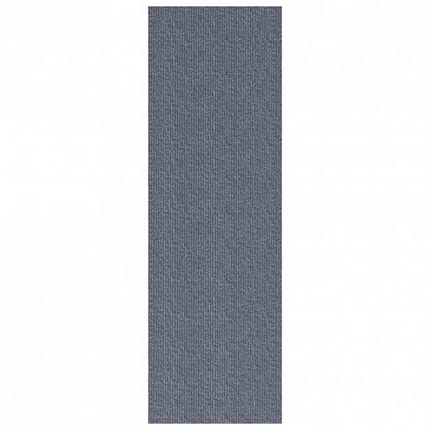 vidaXL Běhoun Světle šedá 80 x 300 cm textil