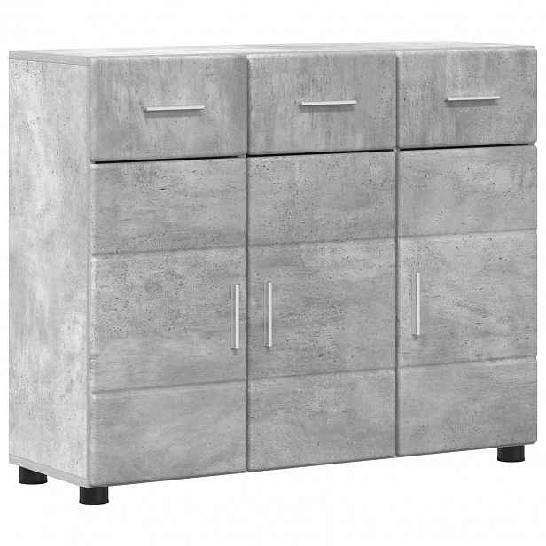 vidaXL Servírovací skříň FLORIN 88,5 x 30,5 x 73 cm Betonově šedá