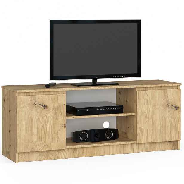 Ak furniture TV stolek Beron 140 cm dub artisan