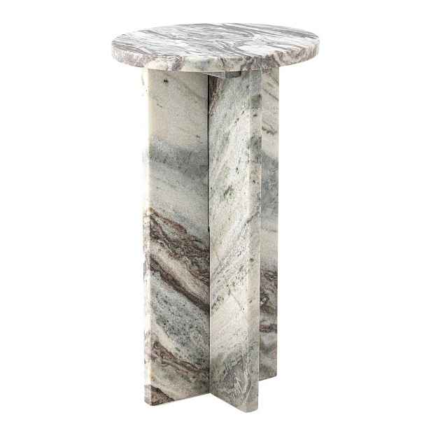 Mramorový kulatý odkládací stolek ø 30 cm Jasmia – Bloomingville