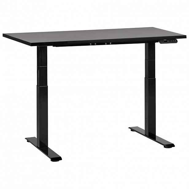 Beliani PSACÍ STŮL černý 120/72 cm elektrický výškově nastavitelný Destin III