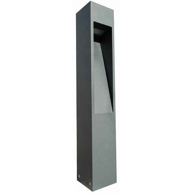 Stojací zahradní lampa čtvercová Modern 60 cm, osvětlovací sloupek gu10