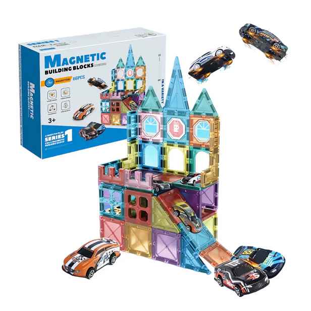 Toybit Magnetická 3D stavebnice Cars MSTB2440