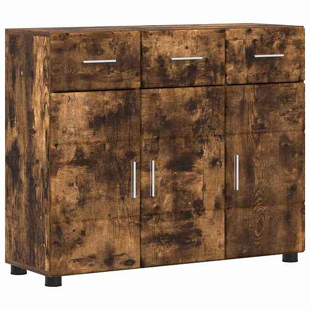 vidaXL Servírovací skříň FLORIN 88,5 x 30,5 x 73 cm Kouřový dub