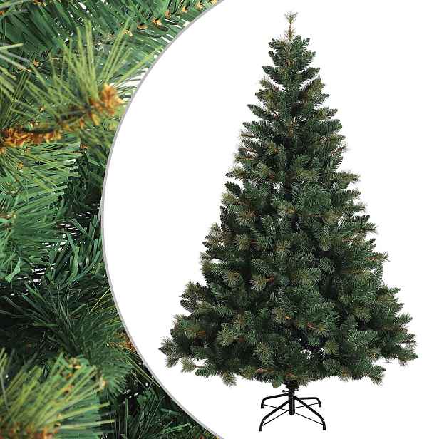 vidaXL Umělý Skládací Vánoční Strom 150 cm PVC a kov Zelená