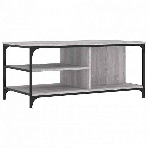 vidaXL Konferenční stolek šedý sonoma 100x50x45 cm kompozitní dřevo