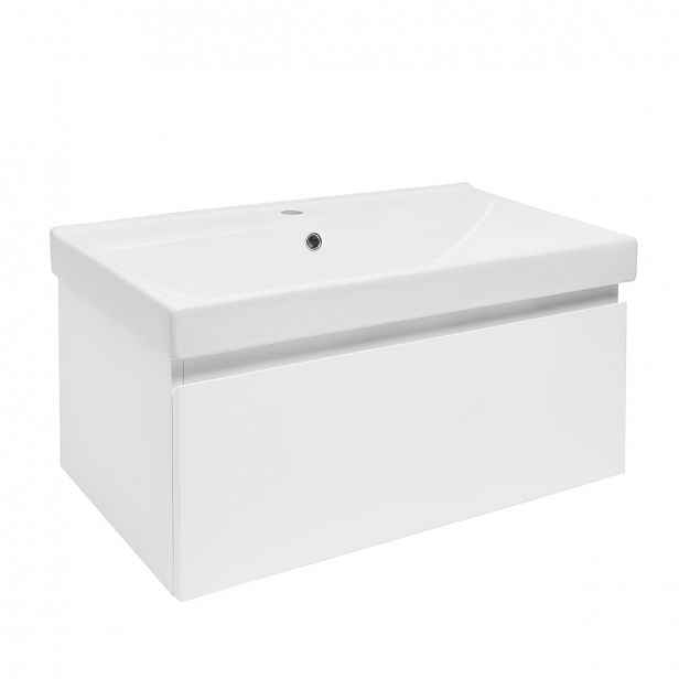 Koupelnová skříňka s umyvadlem SAT B-Way 79x30x45 cm bílá lesk BWAY80WU1