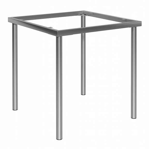 Podstavec pod stůl gastro čtvercový 70 x 70 cm kovový antracit