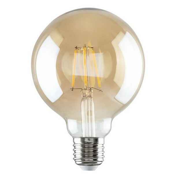 Rabalux Dekorativní LED filament žárovka, jantarová, E27, G95, 5,4 W, 510lm