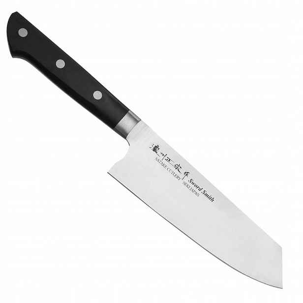 Satake Satoru Japonský ostrý Nůž Bunka Santoku na Zeleniny 17 cm