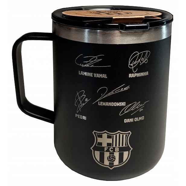 Termohrnek z oceli 400 ml Fc Barcelona Barca – oficiální kolekce fanoušků