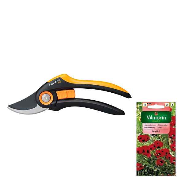 Fiskars Plus Zahradní nůžky na čerstvé větve a výhonky +dárek semena
