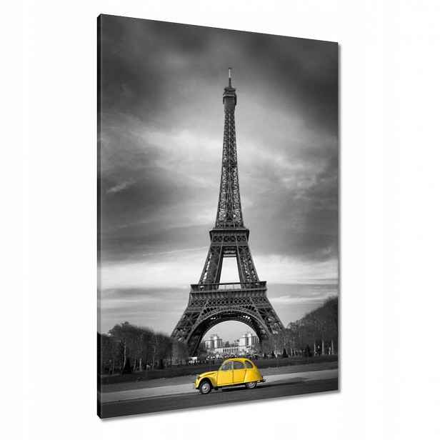 Obrazy 70x100 Žlutý Citroen v Paříži