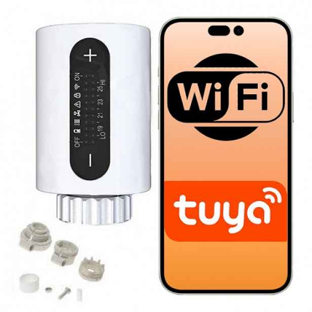 Termostatická Kartuše Tuya WiFi pro ovládání vytápění radiátorů Smart