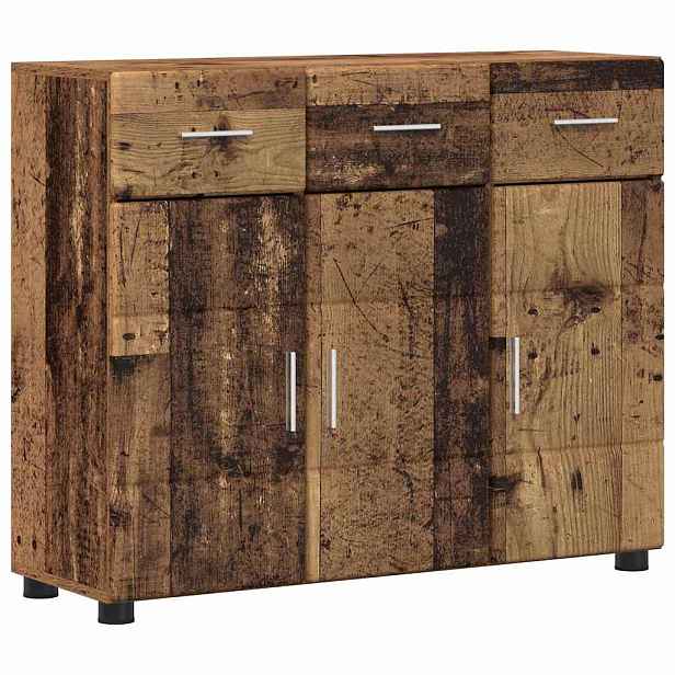 vidaXL Servírovací skříň FLORIN 88,5 x 30,5 x 73 cm Staré dřevo