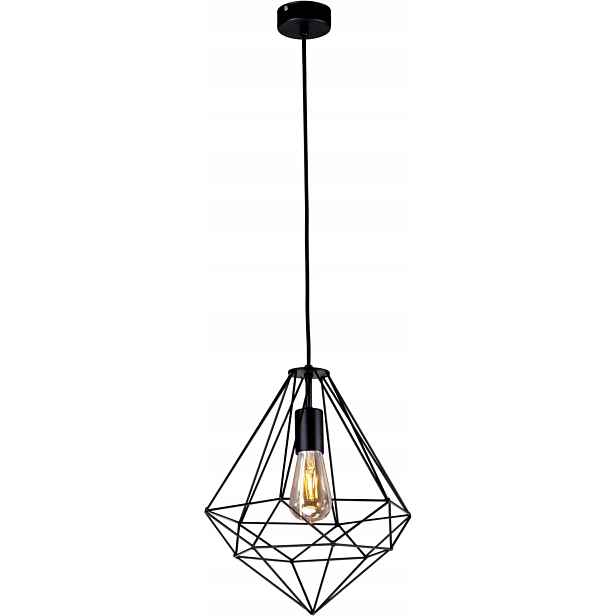 Závěsná lampa loft černá E27 kovová Kaja Marko K-4000 IP20