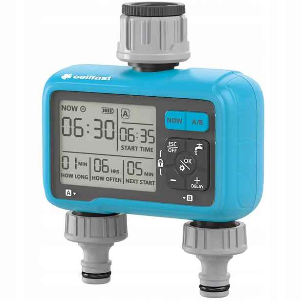 Digitální 2-sekční regulátor zavlažování Chronos Cellpro 52-092