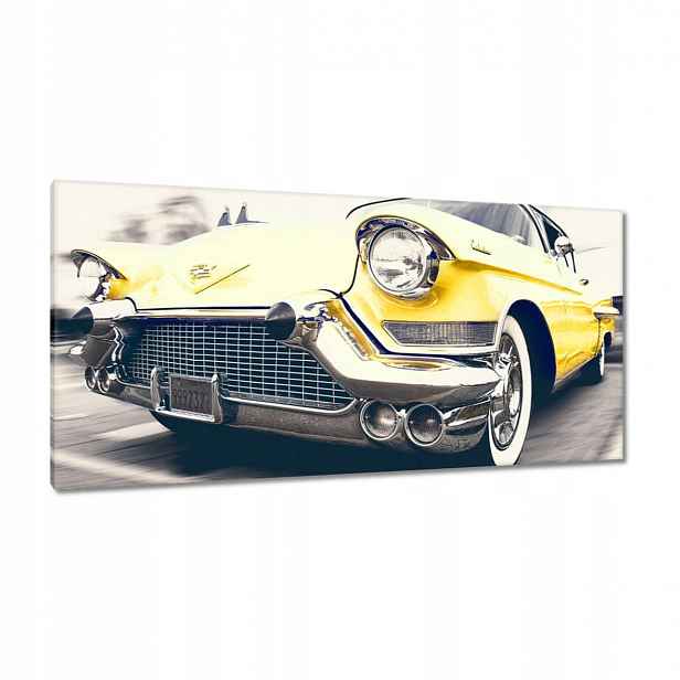Obrazy 115x55 Žlutý Cadillac