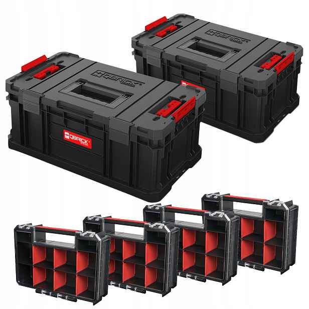 Qbrick System Two+two Toolbox PlusVario+ 2xTWO Organizer Multi box x2
