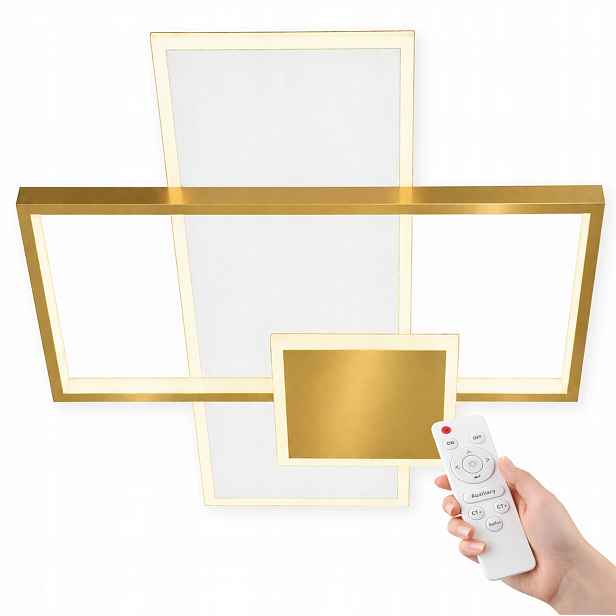 Stropní Svítidlo 55 CM Stropní Svítidlo Loftový Lustr 3 Barvy Led S Dálkovým Ovládáním 55 CM Zlatá