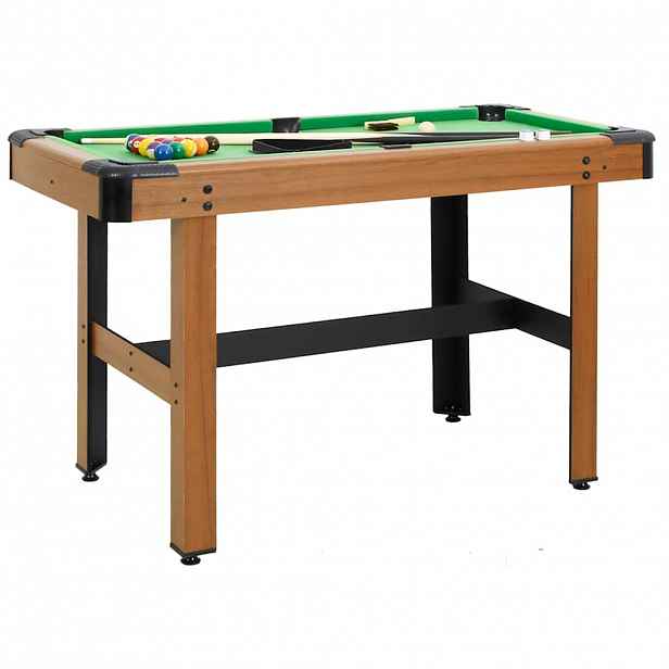 vidaXL Kulečníkový stůl 122 x 61 x 76 cm hnědý