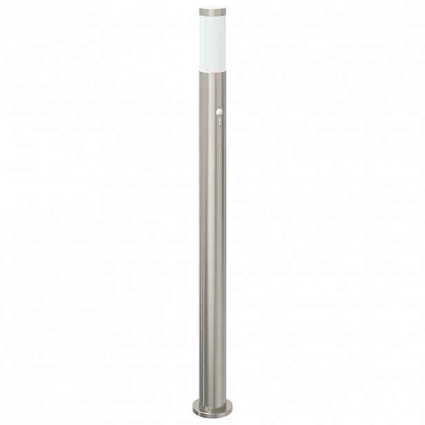 vidaXL Sloupkové svítidlo se senzorem 110 cm nerezová ocel IP44