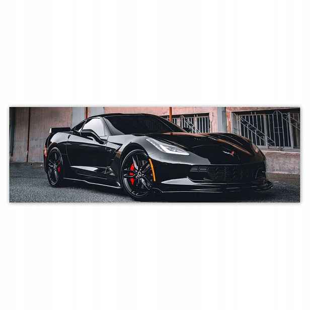 Plakáty 200x66 Černý sportovní automobil