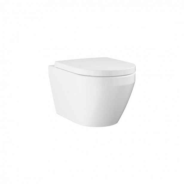 Grohe Euro Ceramic - Závěsné WC se sedátkem Softclose, Rimless, Triple Vortex, alpská bílá 102510SH00