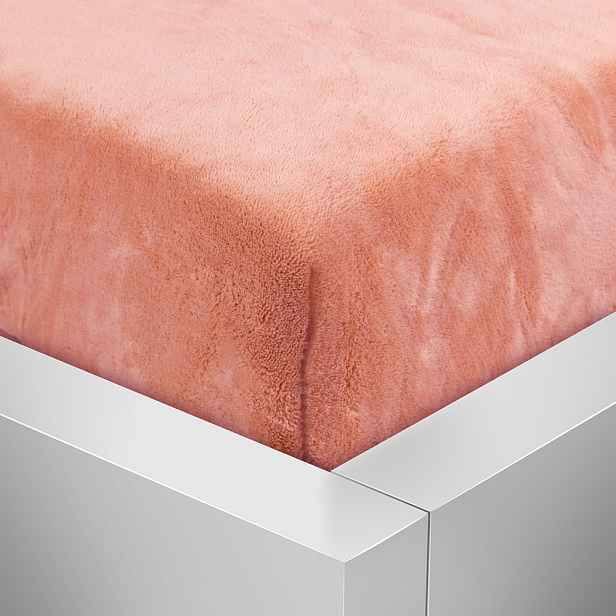 TP Mikroplyšové prostěradlo 90x200 Elegance - Lososová