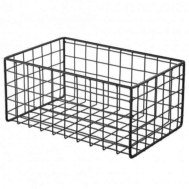 Butlers DEPOSIT Úložný kovový koš 26 x 17 cm - černá