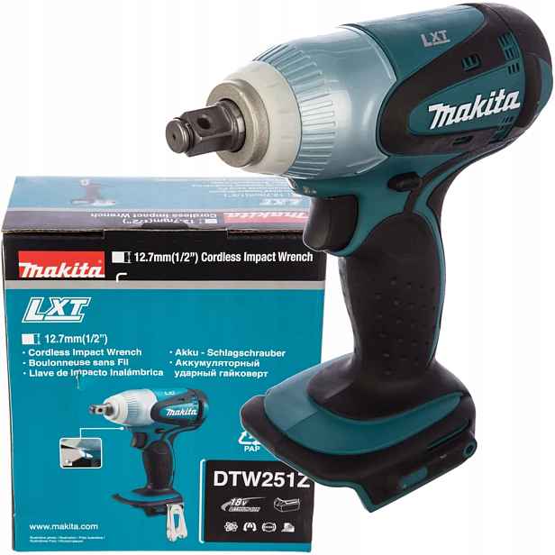 Aku Rázový Utahovák Šroubovák 230 Nm 1/2'' 18 V Lxt Makita DTW251Z