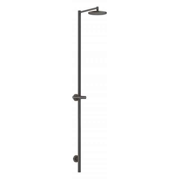 Axor Starck - Sprchový set s baterií, průměr 24 cm, kartáčovaný černý chrom 12671340