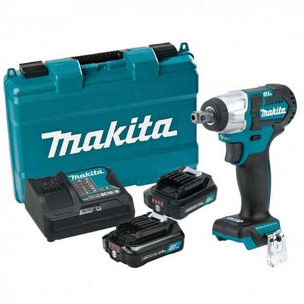 Makita - 12V AKU rázový utahovák, 2x aku 2,0 Ah CXT, nabíječka TW161DSAE