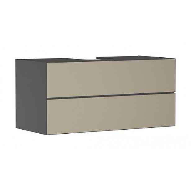 Skříňka pod umyvadlo pod desku Hansgrohe Xevolos E 118x55,5x55 cm břidlicová matná šedá mat 54195390